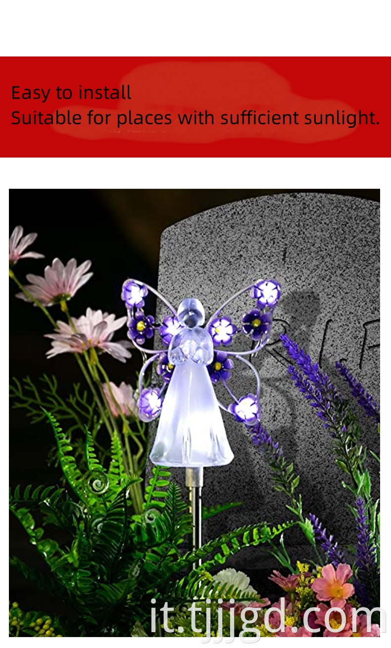 Solar Angel Shaped Garden Lamp